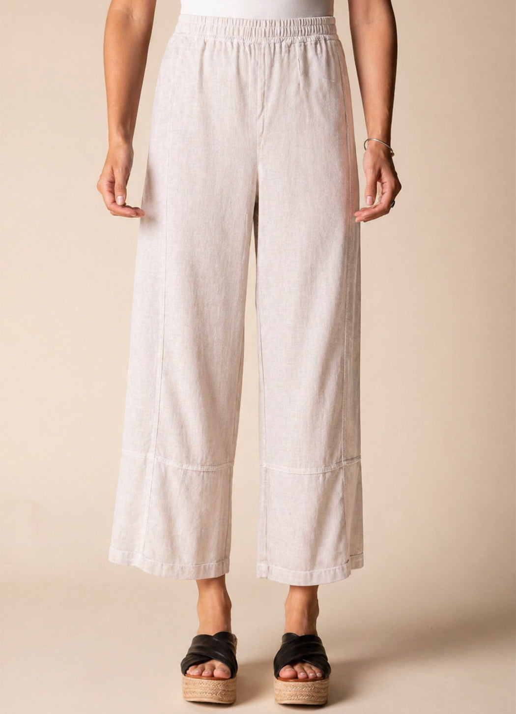 Habitat Linen Seamed Crop Pant