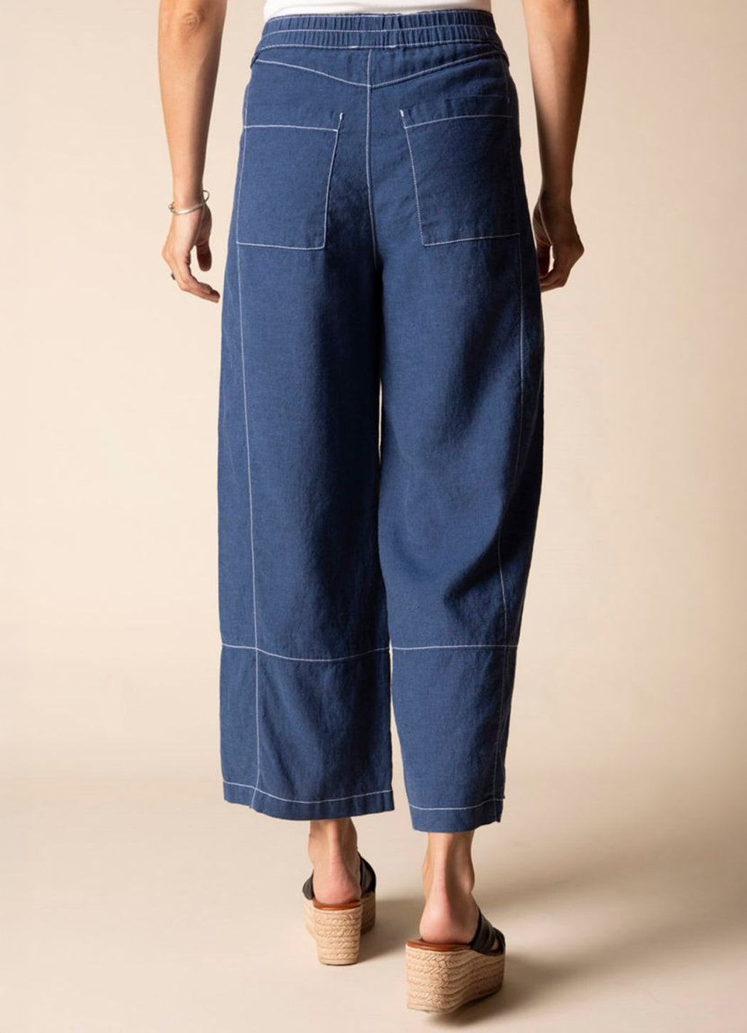Habitat Linen Seamed Crop Pant