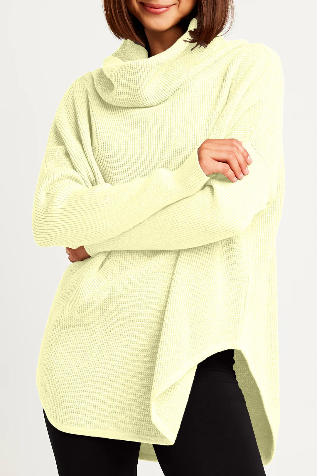 Planet Waffle Cowl Sweater