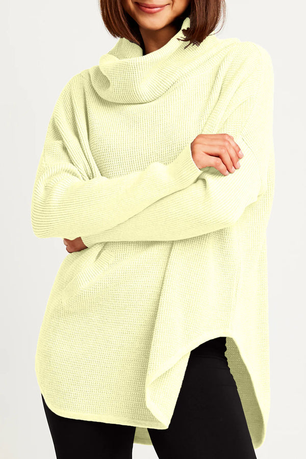 Planet Waffle Cowl Sweater