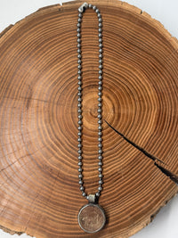 Belle Via Jewelry Classic Vintage Nepal Coin Necklace