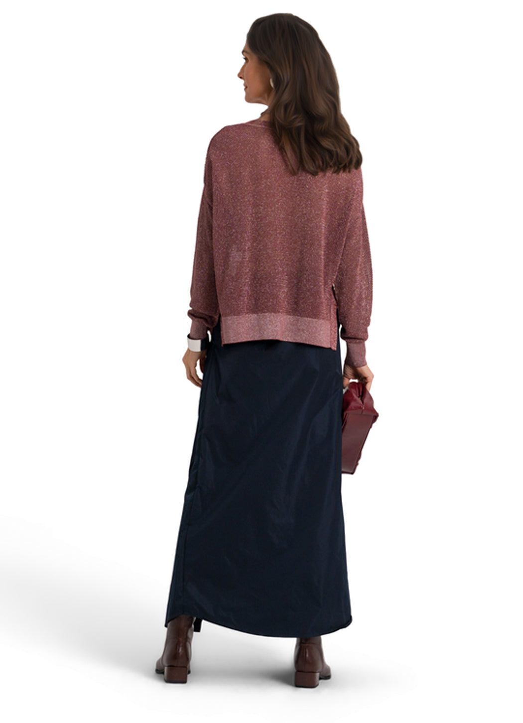 Planet Metallic Mini Seed Stitch Sweater