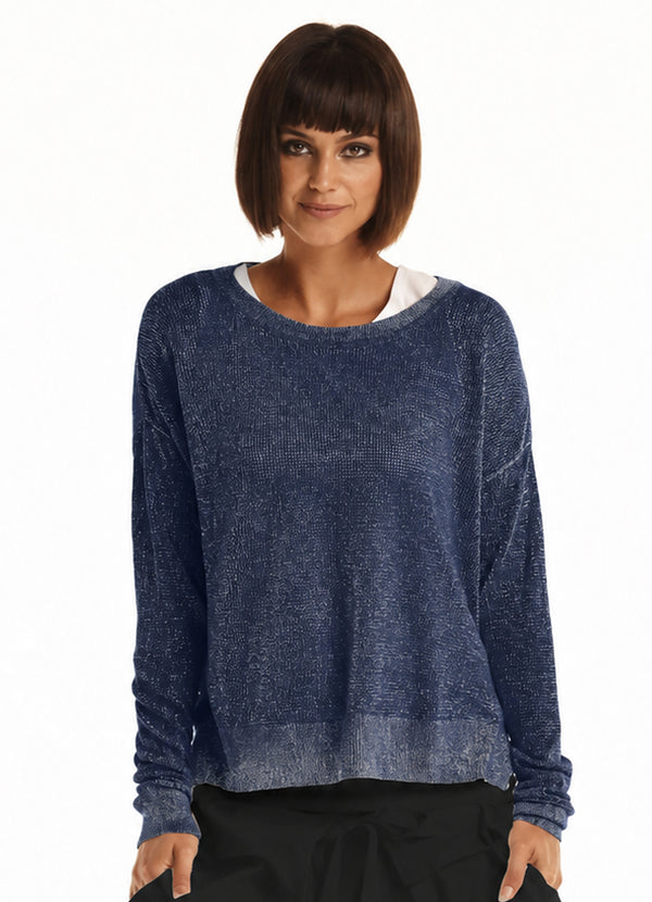 Planet Metallic Mini Seed Stitch Sweater