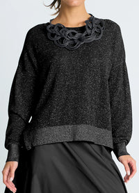 Planet Metallic Mini Seed Stitch Sweater