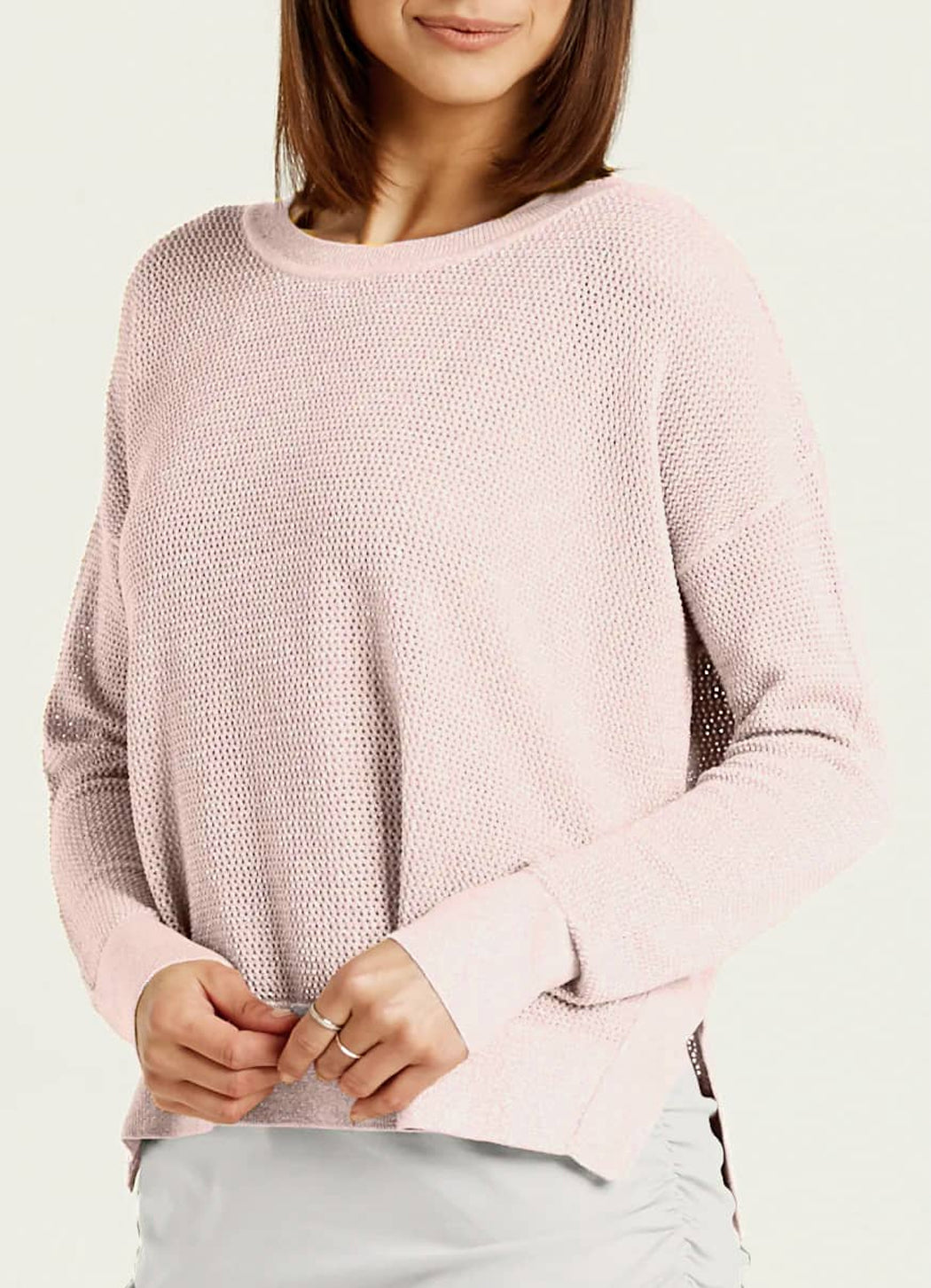 Planet Metallic Mini Seed Stitch Sweater