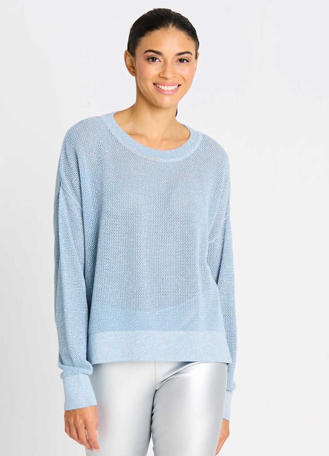 Planet Metallic Mini Seed Stitch Sweater