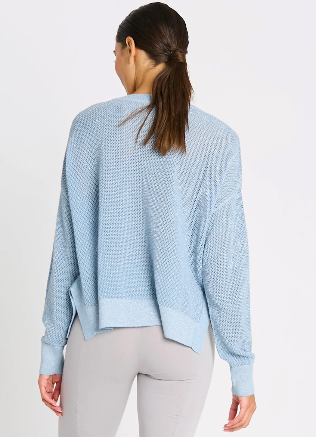 Planet Metallic Mini Seed Stitch Sweater