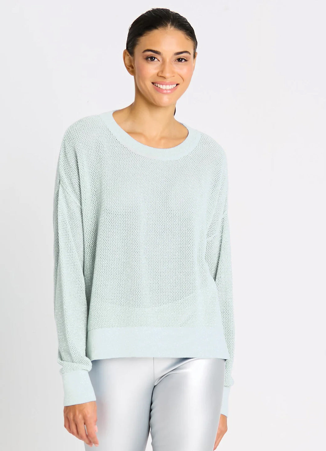 Planet Metallic Mini Seed Stitch Sweater