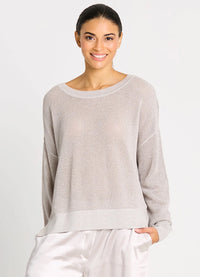 Planet Metallic Mini Seed Stitch Sweater