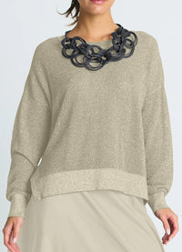 Planet Metallic Mini Seed Stitch Sweater