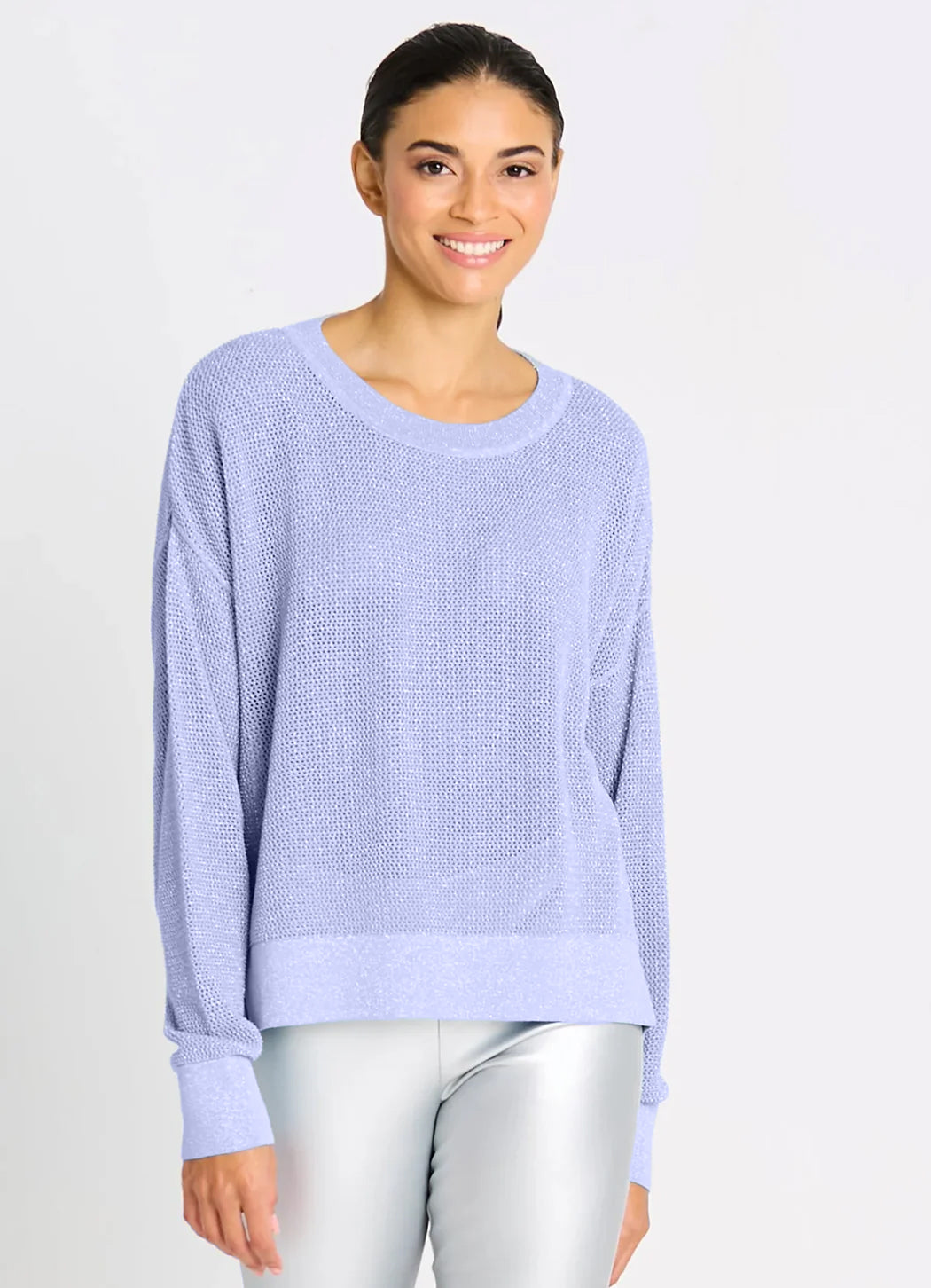 Planet Metallic Mini Seed Stitch Sweater