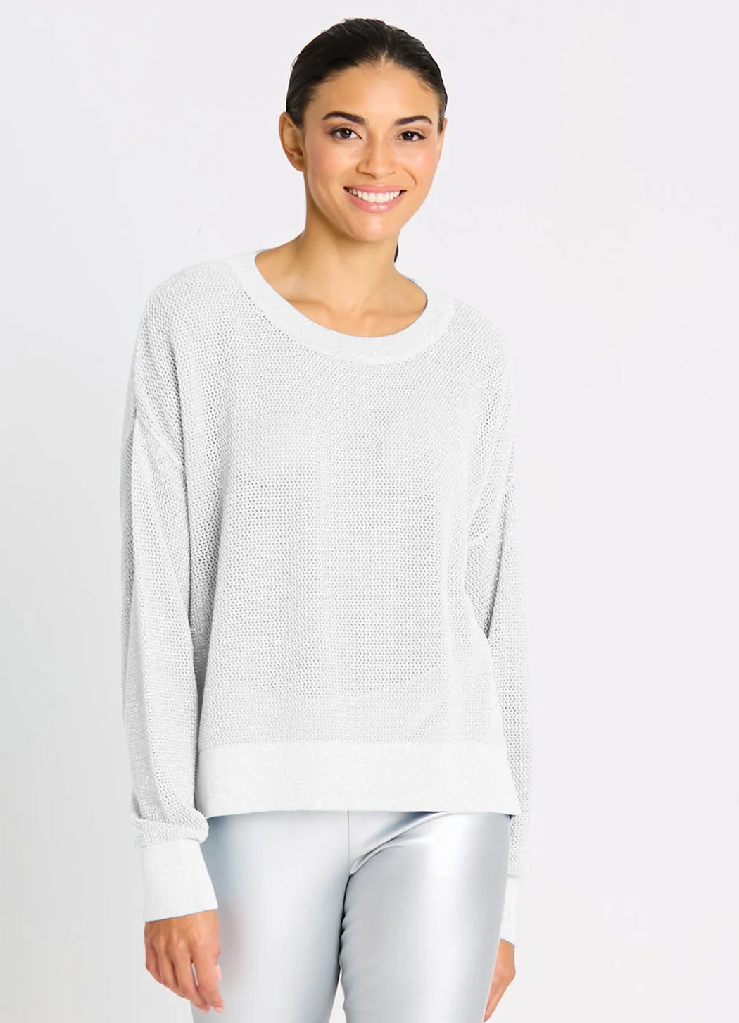 Planet Metallic Mini Seed Stitch Sweater