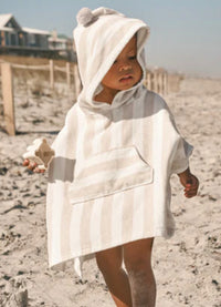 Elegant Baby Cabana Stripe Terry Poncho