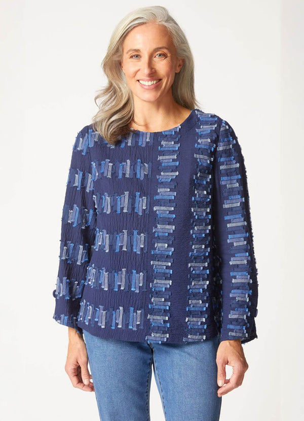 Habitat Embroidered Cotton Button Back Pullover