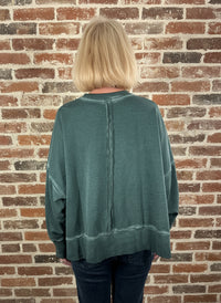 I Love Linen Star Patch Sweatshirt