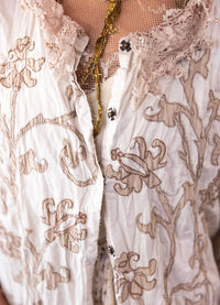 Magnolia Pearl Leola Embroidered Smock Coat