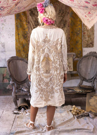 Magnolia Pearl Leola Embroidered Smock Coat