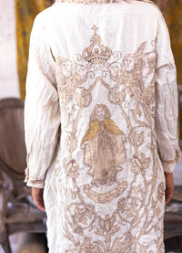 Magnolia Pearl Leola Embroidered Smock Coat