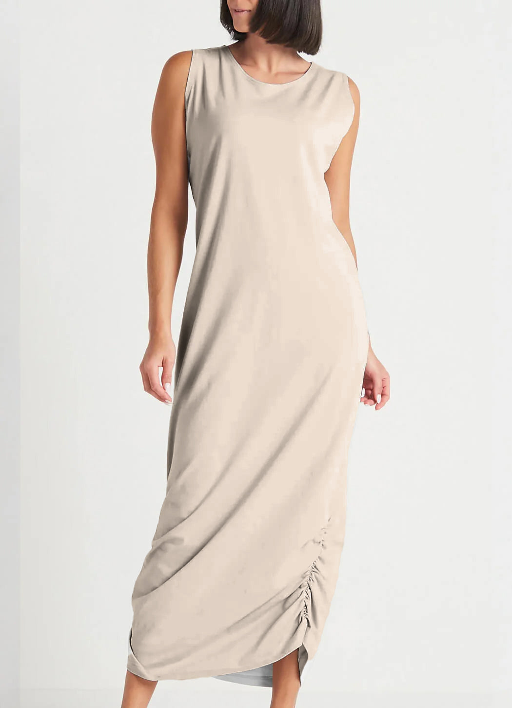 Planet Cotton Lycra Rouched Tank Dress