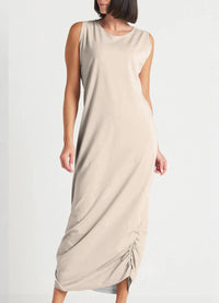 Planet Cotton Lycra Rouched Tank Dress
