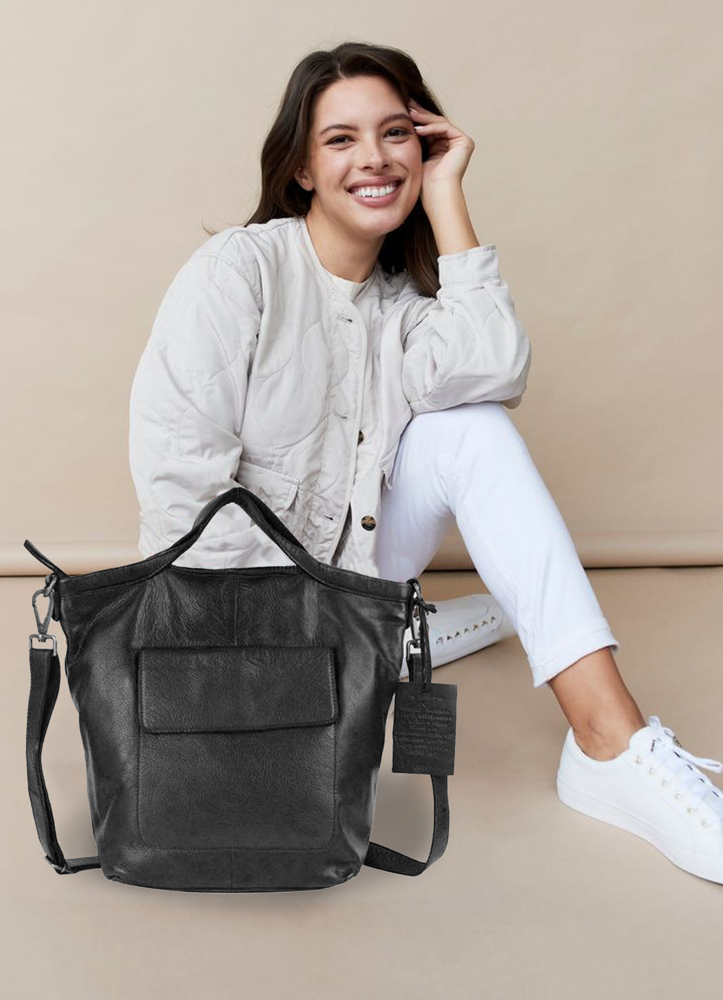 Latico Bianca Handcrafted Leather Tote/Crossbody Bag