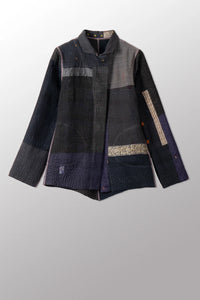 Mieko Mintz Silk Patch Kantha Simple Jacket