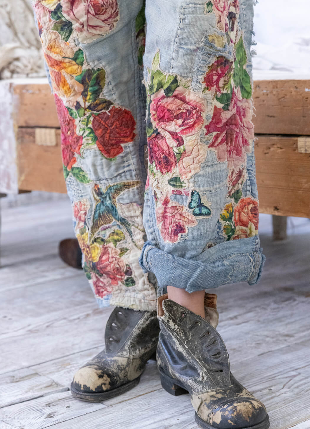 Magnolia Pearl Quilts & Roses Miner Pants