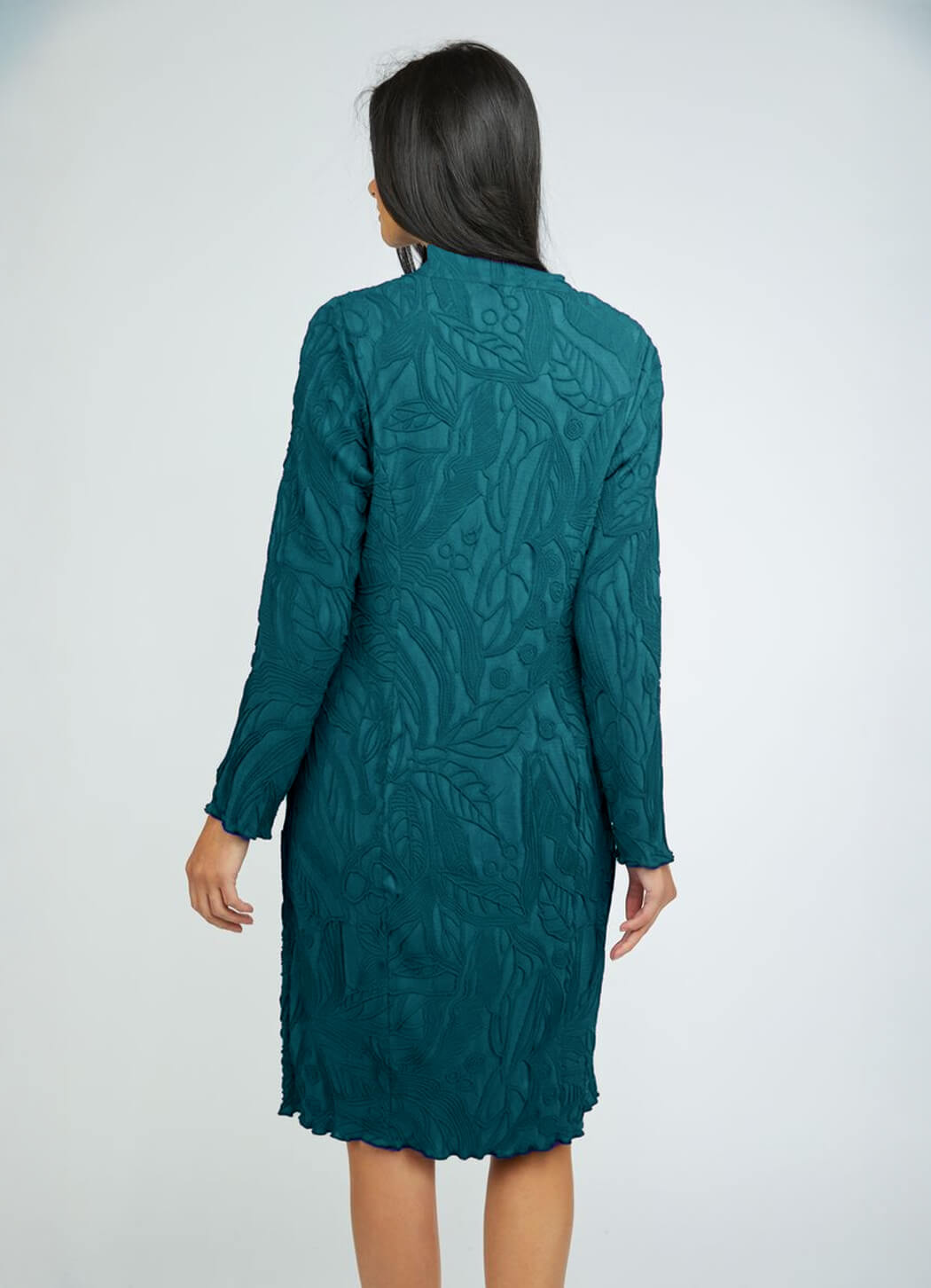 Olivia Sculpted Floral Embossed Cocoon Dress
