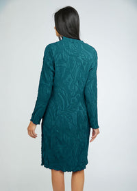 Olivia Sculpted Floral Embossed Cocoon Dress