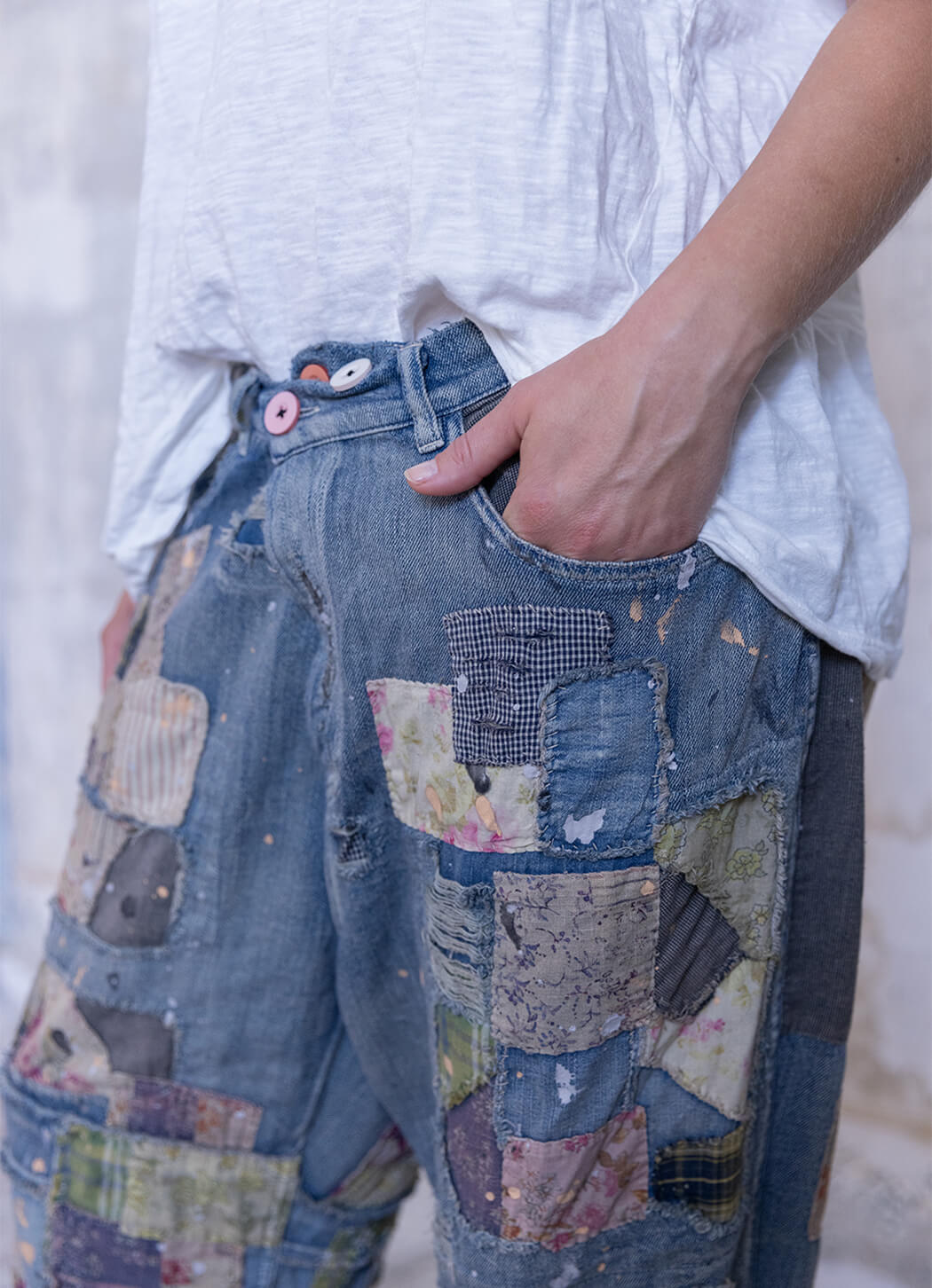 Magnolia Pearl Patchwork Crossroads Denims