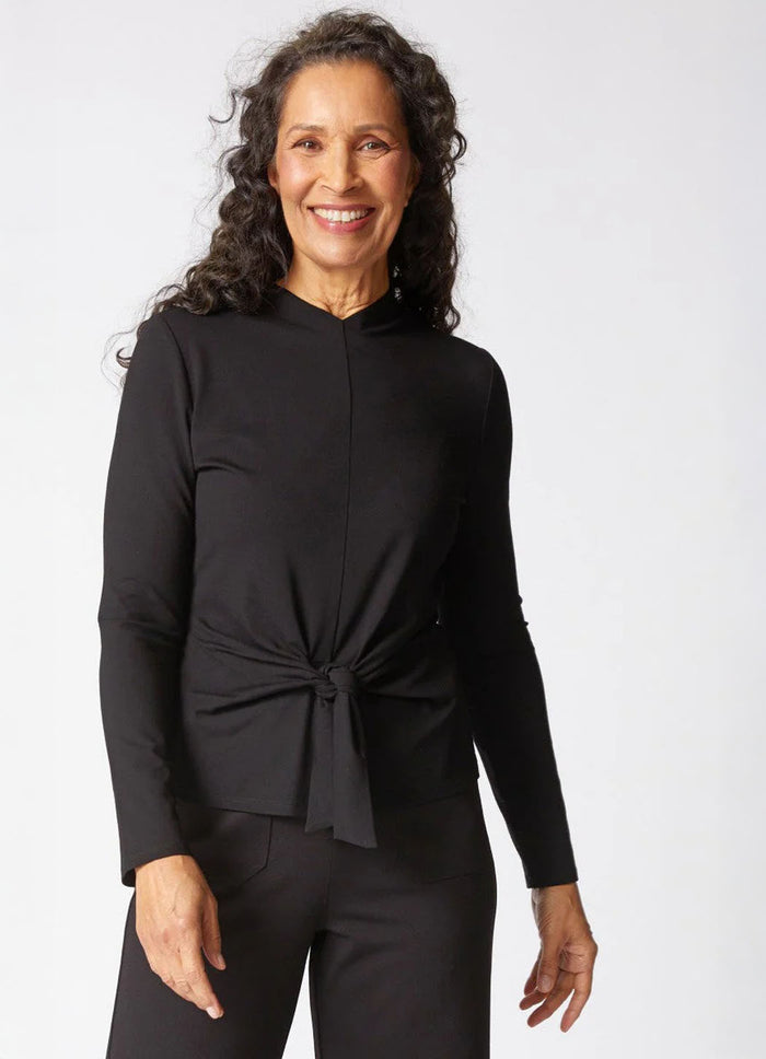 Habitat Core Travel Knit Tie Front Top