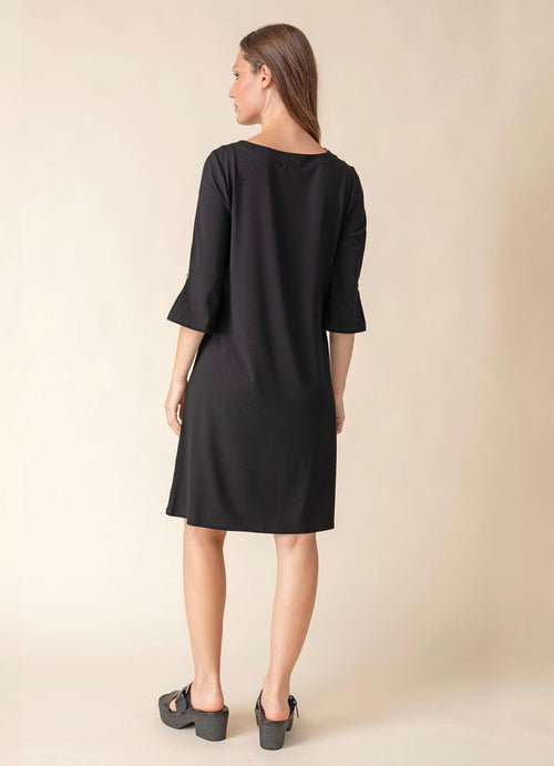 Habitat Core Travel City Solid Black Dress (55988) S