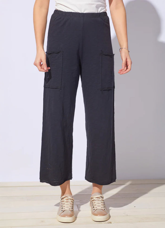 Escape Cotton Slub Pocket Flood Pant