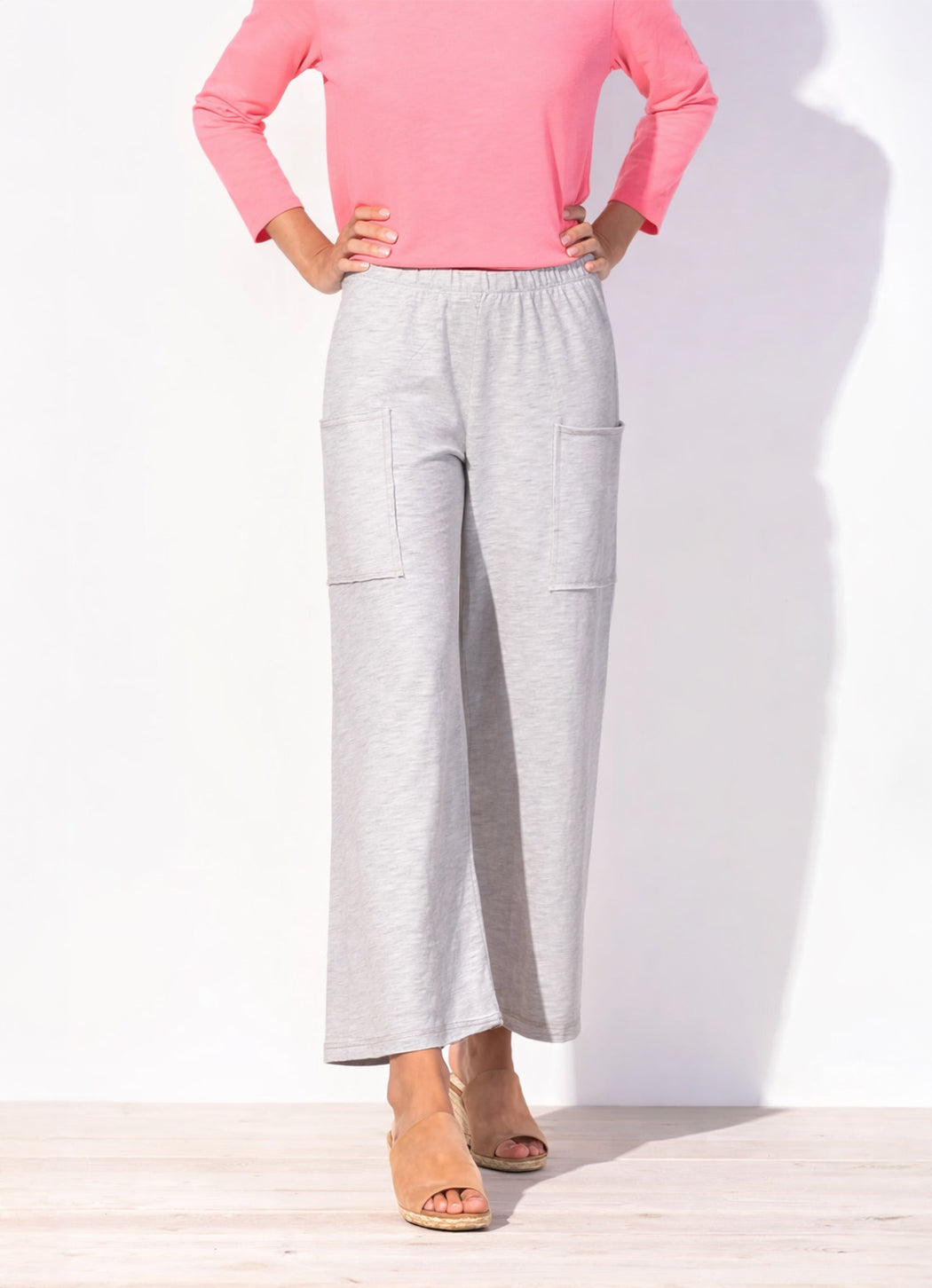 Escape Cotton Slub Pocket Flood Pant