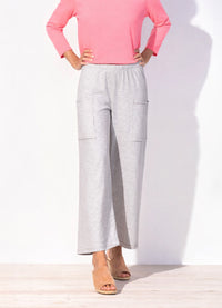 Escape Cotton Slub Pocket Flood Pant