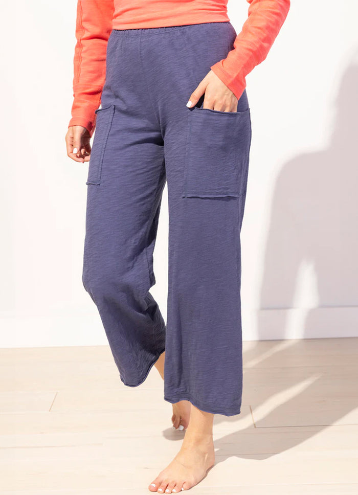 Escape Cotton Slub Pocket Flood Pant