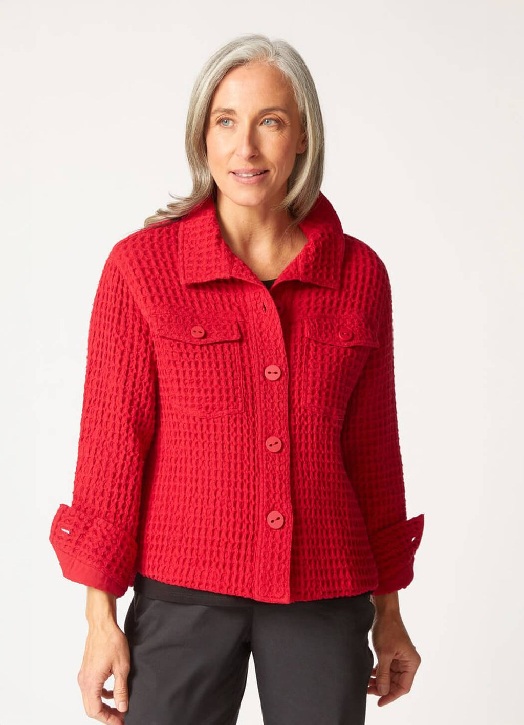 Habitat Washed Honeycomb Shacket – Details Direct