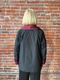 Olivia Two-Toned Taffeta Metropolitan Coat