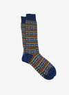 Tey Art Alpaca Fair Isle Stripe Socks
