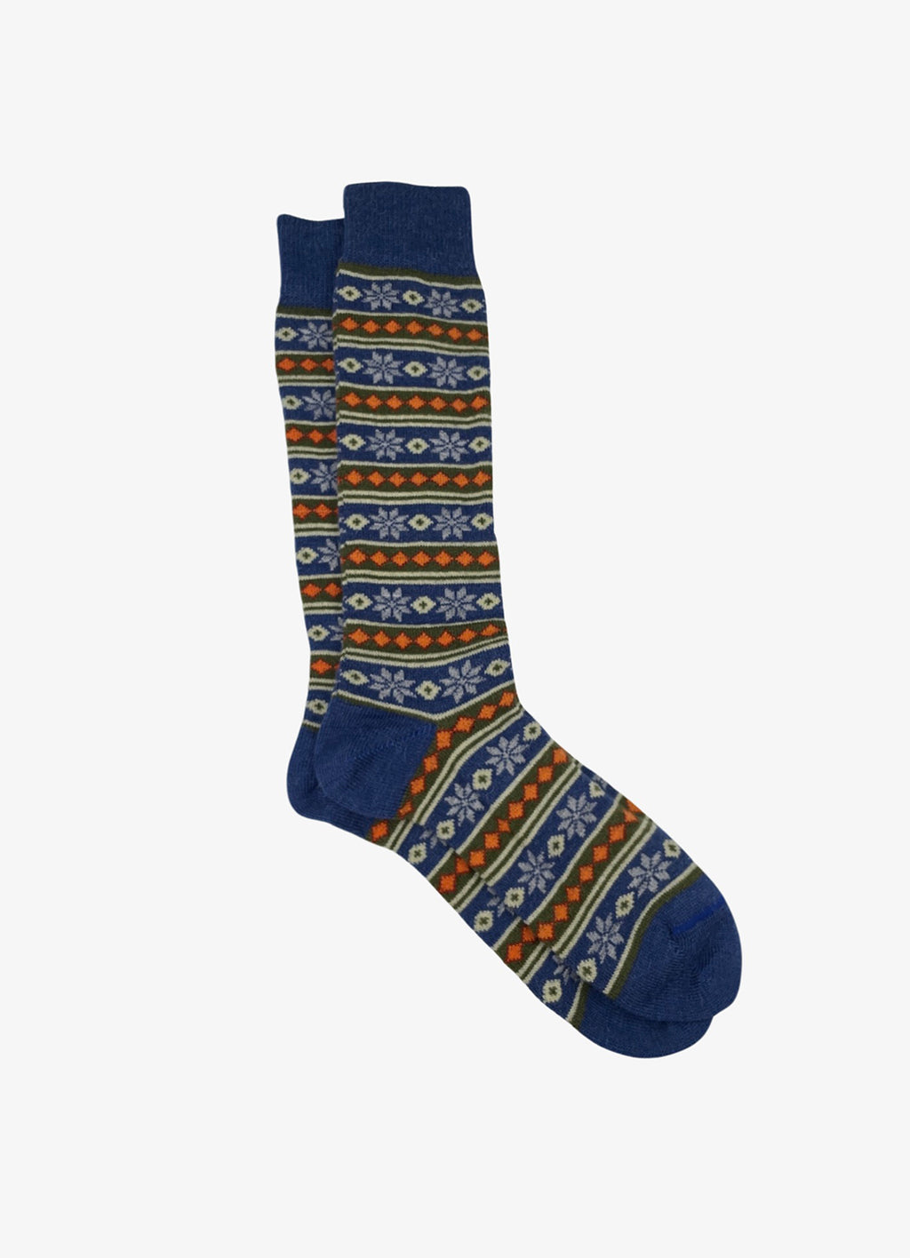 Tey Art Alpaca Fair Isle Stripe Socks