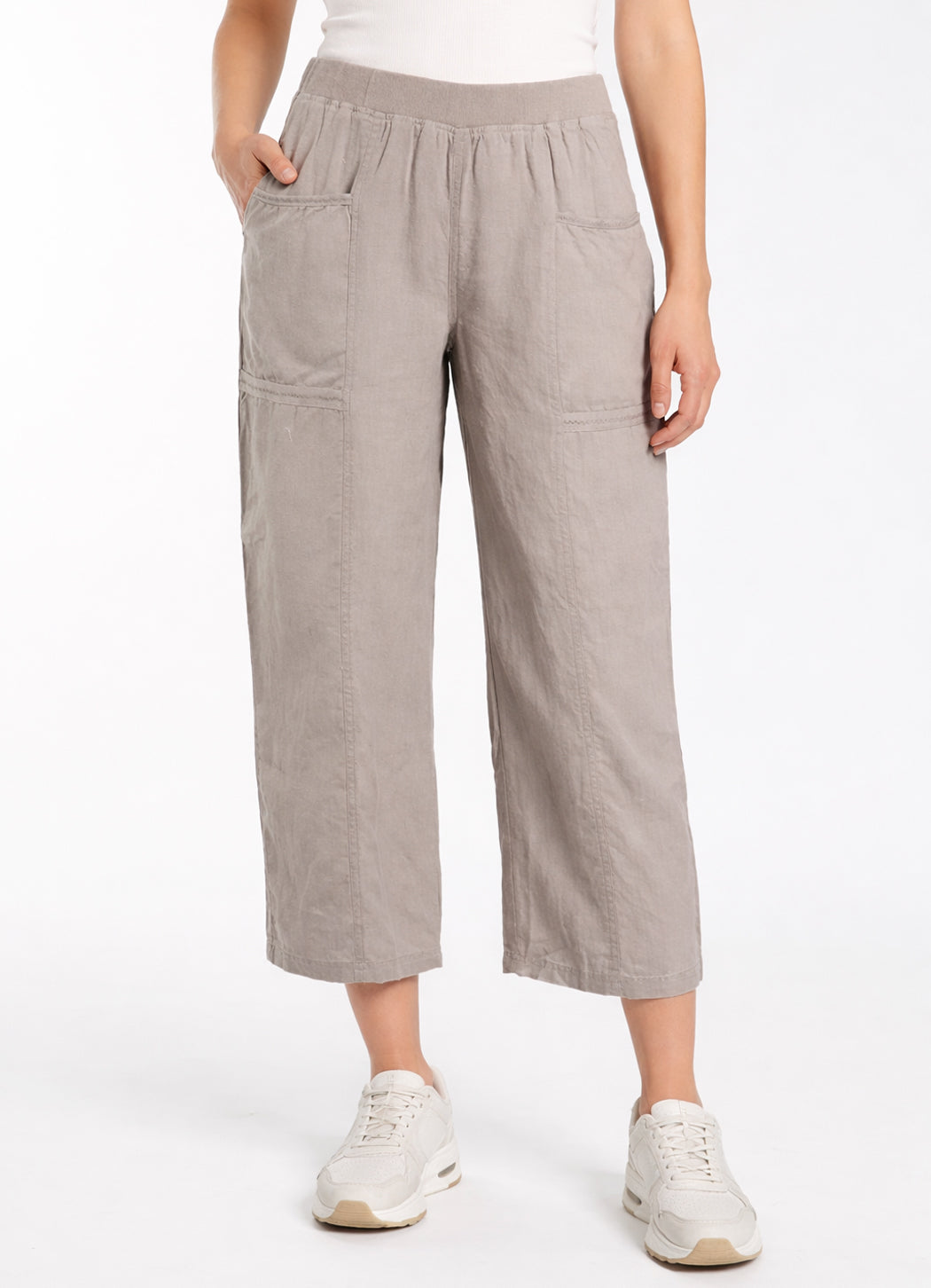 Escape Linen Beach Flood Pant