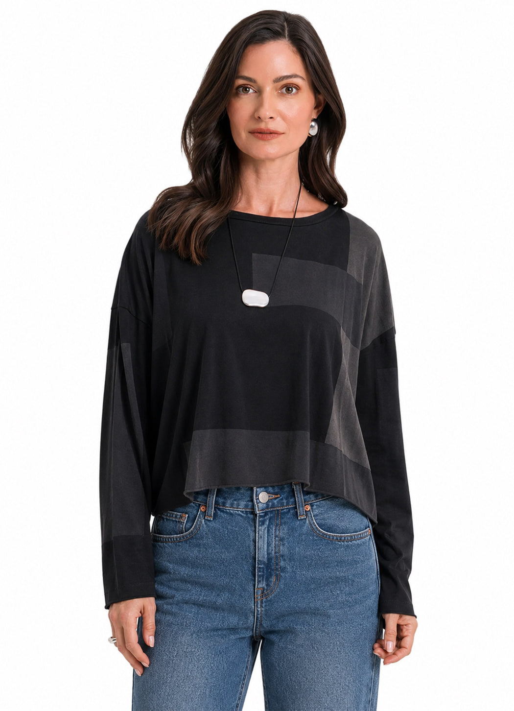 Planet Mini Blocks Long Sleeve Tee