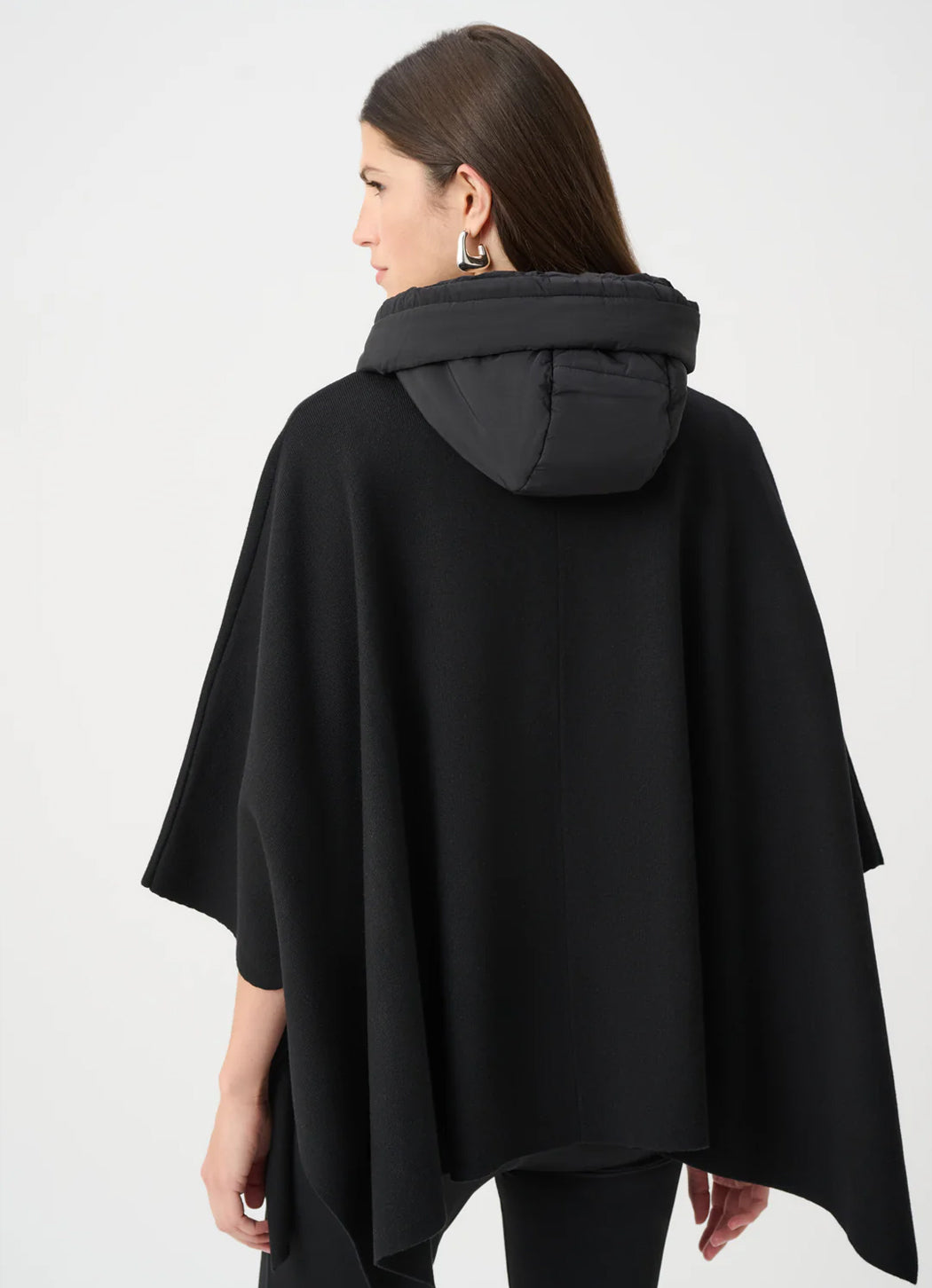 Joseph Ribkoff Sweater Knit Quilted Poncho Jacket