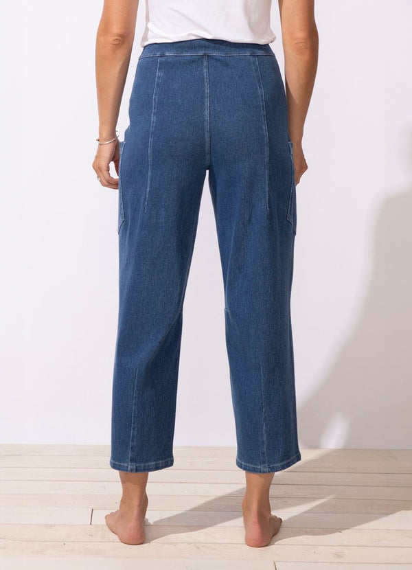 Escape Knit Denim Flood Jean