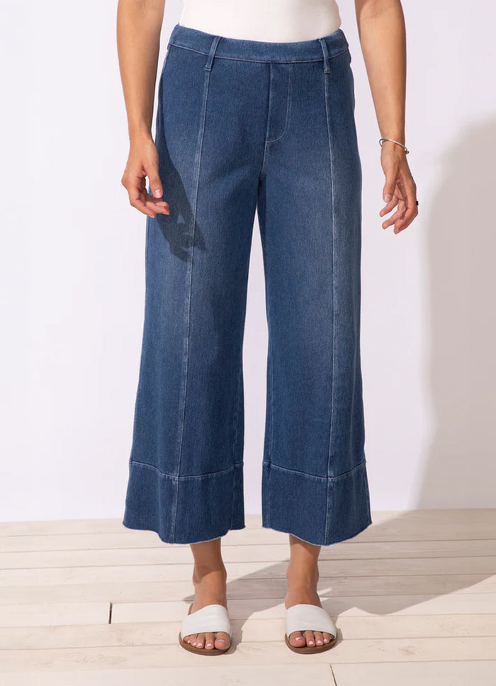 Escape Knit Denim Flood Jean