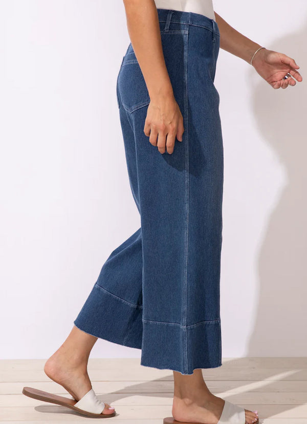 Escape Knit Denim Flood Jean