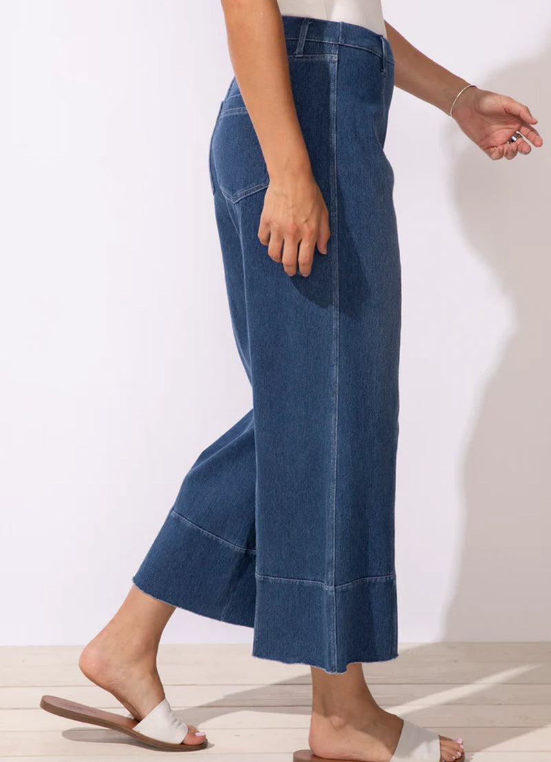 Escape Knit Denim Flood Jean