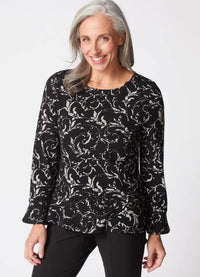 Habitat Jacquard Scroll Peplum Pullover