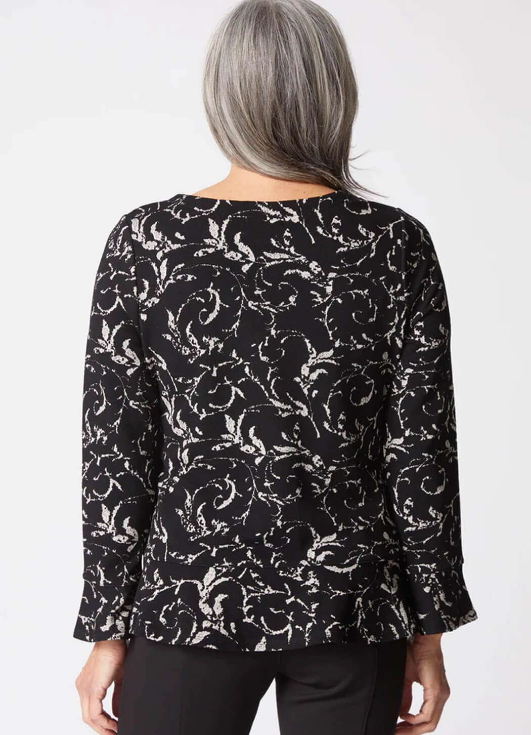 Habitat Jacquard Scroll Peplum Pullover