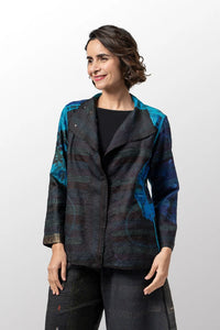 Mieko Mintz Tie Dye Circle Shibori Kantha Short Jacket